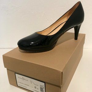 Cole Haan, Size 8, black patent leather, low pump